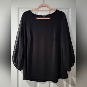 Adrianna Pepell black top, 1X
